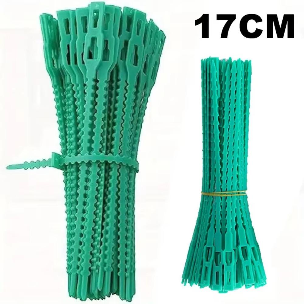 100Pcs Reusable Plant Cable Ties Plant Stem Clip  For Plants Vine Shrubs Support Fastener Organizer