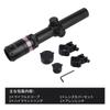 FOCUHUNTER 1.5-6X24mm Short Scope, Tactical Telescope Sight with Variable 1.5-6x Zoom, WeaverPicatinny Rail Mount Ring & Lens Caps, Red Triangle,