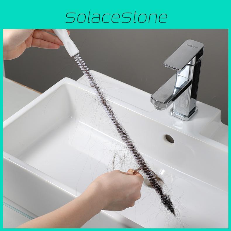 Sink Cleaner Drain Brush With Spiral Bristles For Effective Clog Removal
