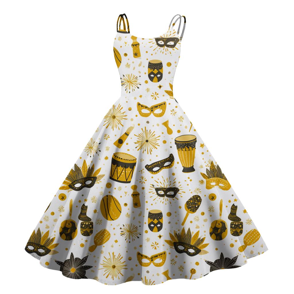 Dámské sexy šaty s potiskem Halloweenu, odhalující ramena, punkový vintage styl