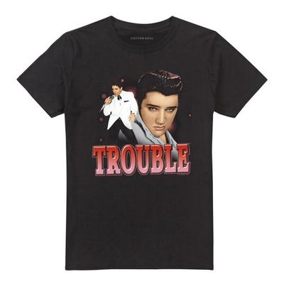 Elvis Presley Unisex Adult Trouble T-Shirt