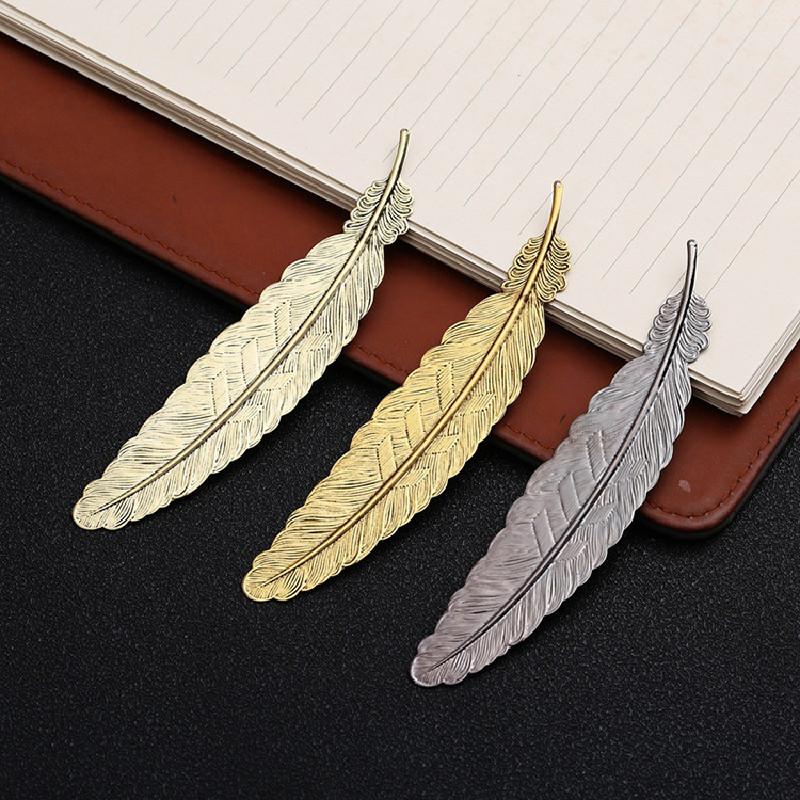 Metal Inspired Feather Bookmark Artistic Detailing Crafting Student Appreciation