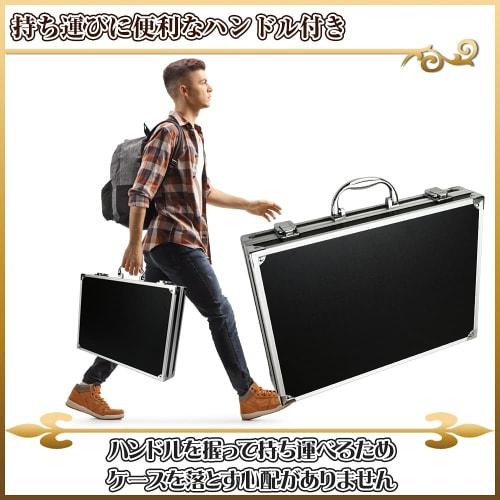 Magnetic Loader Attache Case, Compatible with BGS Loaders, Holds 12 Cards, Shockproof, and Protects (Black)