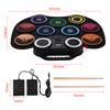Electric Drum Set Portable Drum Pad Kit 9 Pads Built-in Speaker LED Display Screen Monitoring with