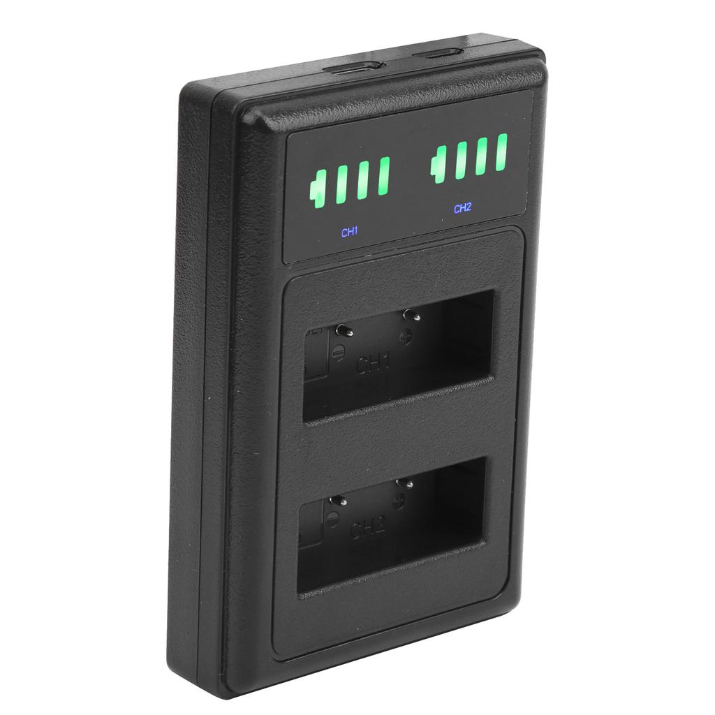 Ladestation Doppelschnelllader Micro TypeC LCD-Display für PSBLS1BLS5 Kameraakku