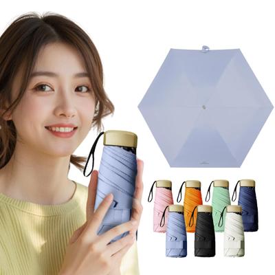 Prv Mini Folding Smartphone Size Sun and Rain Super UV Heat Shielding Foldable with Cover [Ultra Umbrella, 17cm] (106cm/236g) Umbrella,