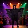 Halloweenský kostým netopýra pro muže z polyesterového materiálu pro cosplay akce