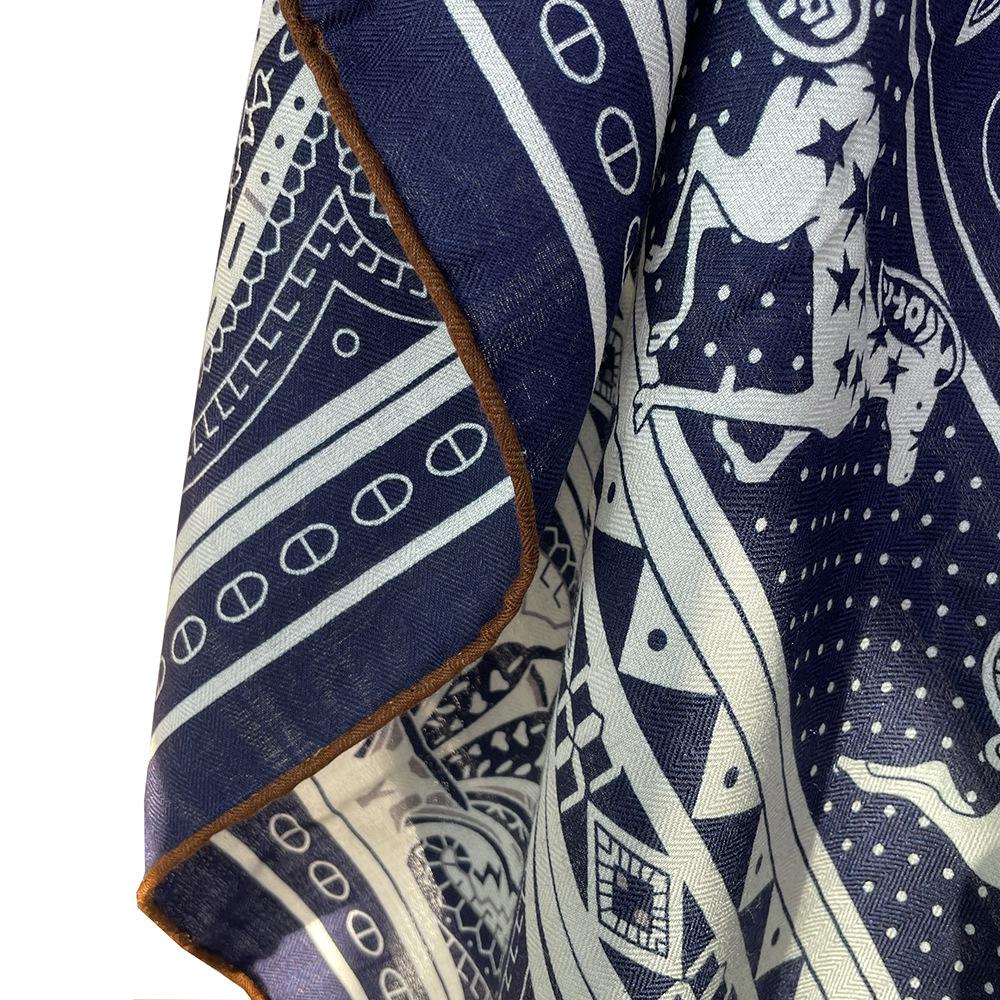 Love Heart Luxury Silk & Wool Double-Sided Women's Scarf Shawl