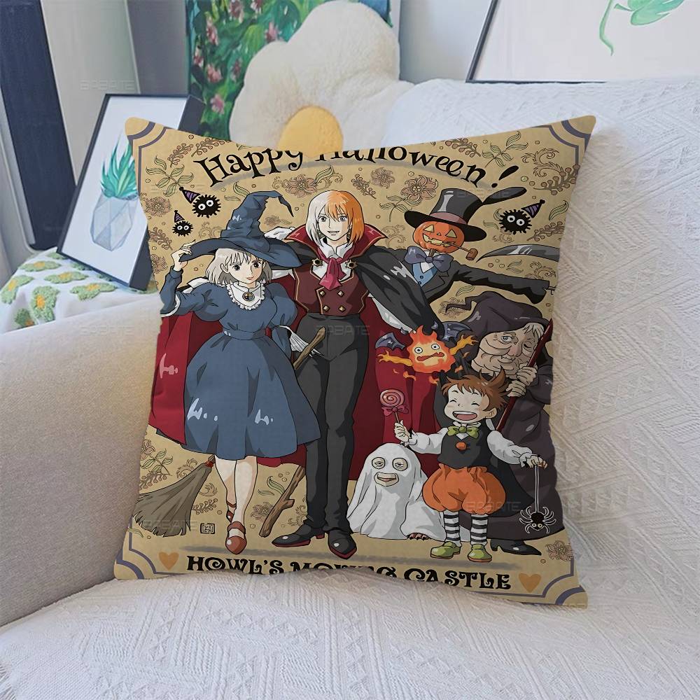 Anime C-CastleS For Film Personalized Pillow Cover Kids Bedroom Wild Party Decor Pillowcase Kid Birthday Shower Gift