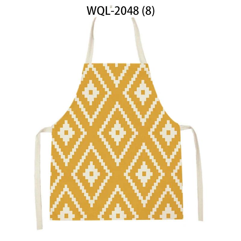 Adult Kids Geometry Stripes Arrow Pattern Kitchen Sleeveless Aprons Women Men Cleaning Apron Home Cooking Pinafores