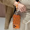 Stylový oranžový leopardí potisk Pouzdro na telefon Kompatibilní s iPhone 17 17 Pro 17 Pro Max 16 15 14 a Pro Max Měkká pouzdra