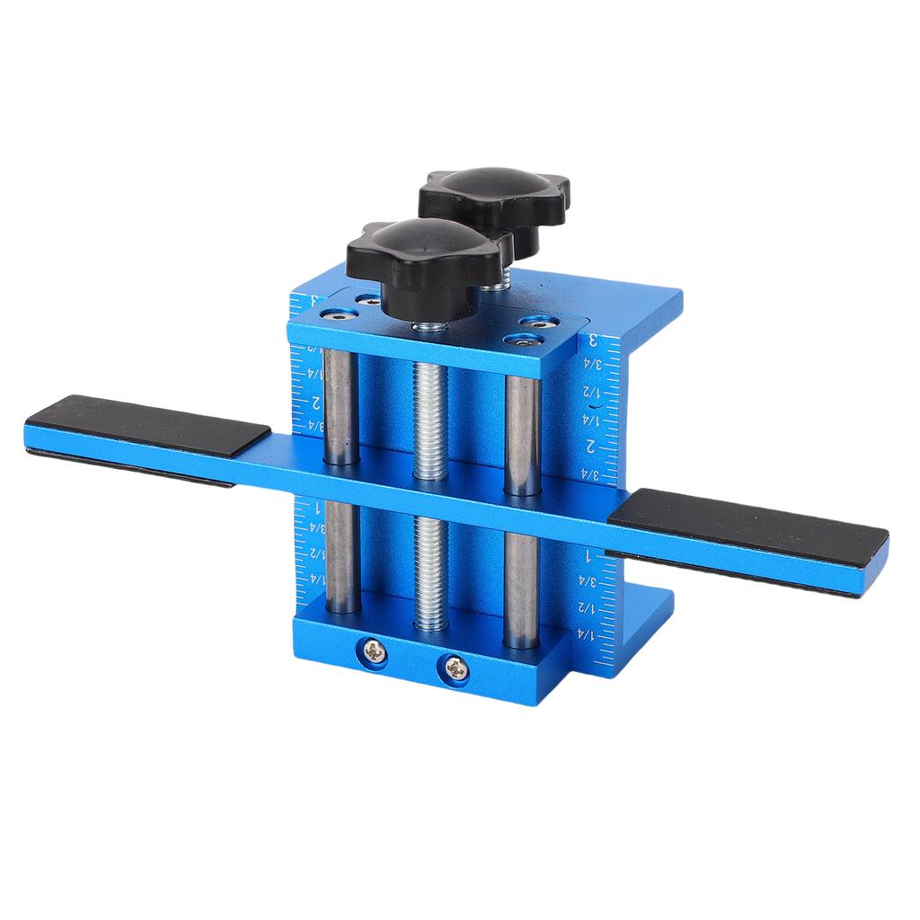 Cabinet Door Jig Mounting Positioner Hinge Installation Position Tool Aluminum Alloy Locator Blue