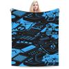 Galaxy Sunglasses  Soft Warm Blanket  Girls Boys Plush Throw Blanket Funny Outdoor Flannel Bedspread Sofa Bed Cover