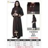 Halloween Cosplay Costume Adult Priest Outfit Virgin Mary Church Role Play Long Sleeve Top