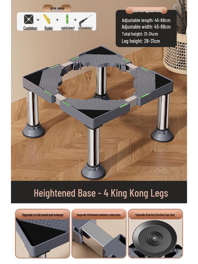 Universal Heightening Stand for Washing Machine, Refrigerator, Dishwasher - Elevated Storage Rack