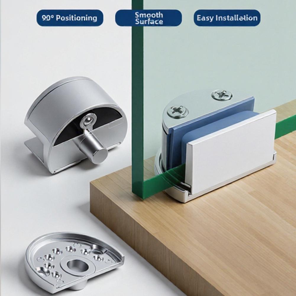 glass door hinge waterproof rust resistant Display cabinet hinge for 6 to 8mm glass zinc alloy spring loaded adjustable pivot