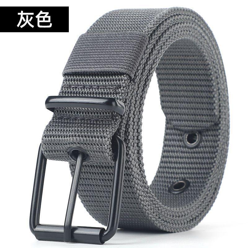 Men'S Pin Buckle Braided Belt Student Outdoor Tactical Outer Belt Nylon Military Training Breathable Belt