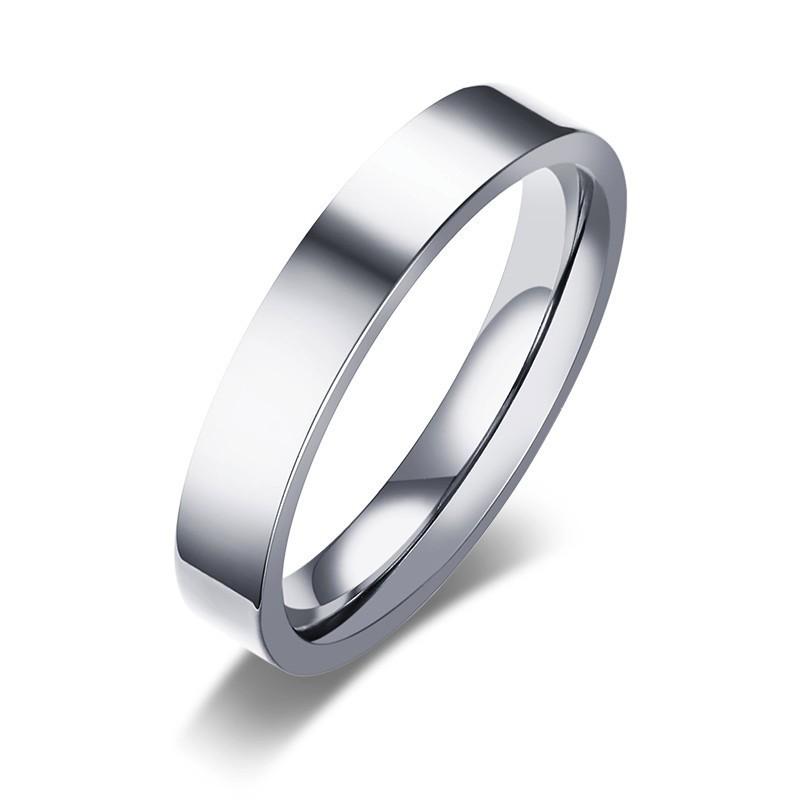 Vnox Never Fade Stainless Steel Temperament Engagement Bands For Couples Anti Allergy Women Mens Rings Lovers Alliance