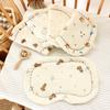 INS-style Newborn Baby Gauze Cloud-shaped Pillow U-shaped Cotton-filled Pillow, Baby Pillowcase, Anti-spit-up Mat, Flat Pillow