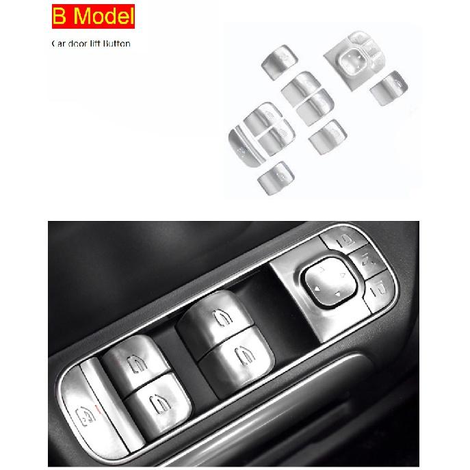 Autositzheizungsknopf-Abdeckungsaufkleber für Mercedes Benz ABCE-Klasse W177 W247 W205 W213 GLE W167 GLB X247 GLA H247 GLA
