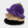 Tomato Plush Bucket Hat Fluffy Beanie Hat Casual Winter Fisherman Hat  Female/Girls