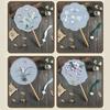 Traditional Chinese Double Sided Embroidered Round Fan Dance Fan For Home Decoration And Daily Use