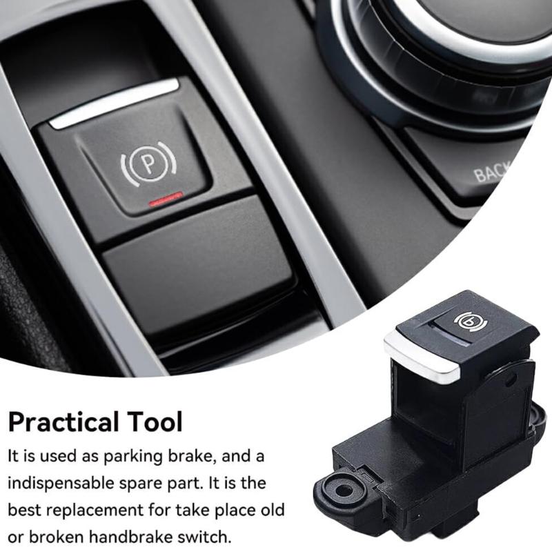 Car Power Electronic Parking Brake Handbrake Stop Button Switch Plug Play Suitable for 4F1927225A 4F1927225B 4F1927225C