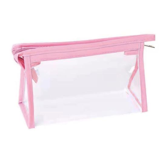 Clear Pencil Pouch Transparent Pencil Case with Zipper Stationery Toiletries Organizer Travel Cosmetic Makeup Storage Bag for School Office Supplies