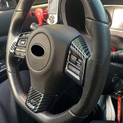 Accesorii auto pentru Subaru WRX STi 2016- Decorație interioară a volanului 3 buc.
