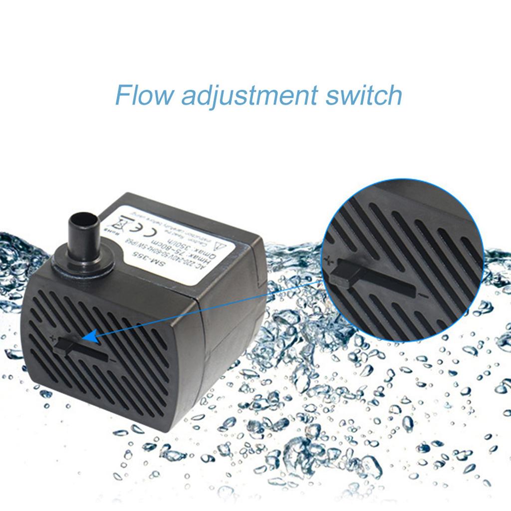 2W   Quiet Submersible   with LED Light Fish Pond Aquarium   Fountain
