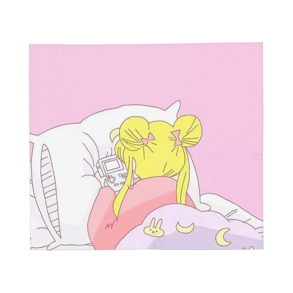 Koce Anime S-Sailor M-Moon Polarowe Na Cały Sezon Wielofunkcyjne Lekkie Cienkie Kocyki na Sofę Sypialnię Poszewki na Kołdrę