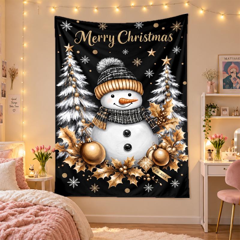 Tapiz Navideño Colgante de Pared Para Dormitorio Sala de Estar Decoración de Pared Regalo Festivo