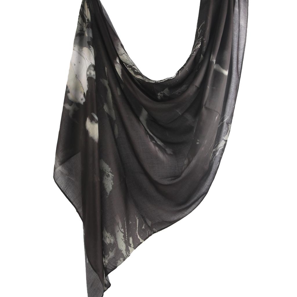 Aquarell Blume Viskose Hijab Schal Atmungsaktiv Weich Lang Mode Schals Kopftuch Paisley Muster Muslimische Hijabs Für Frauen