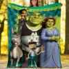 1pc Shrek1 Theme Blanket - Digital Print, Polyester, Cozy for All Seasons, Perfect for Outdoor, Camping, and Travel