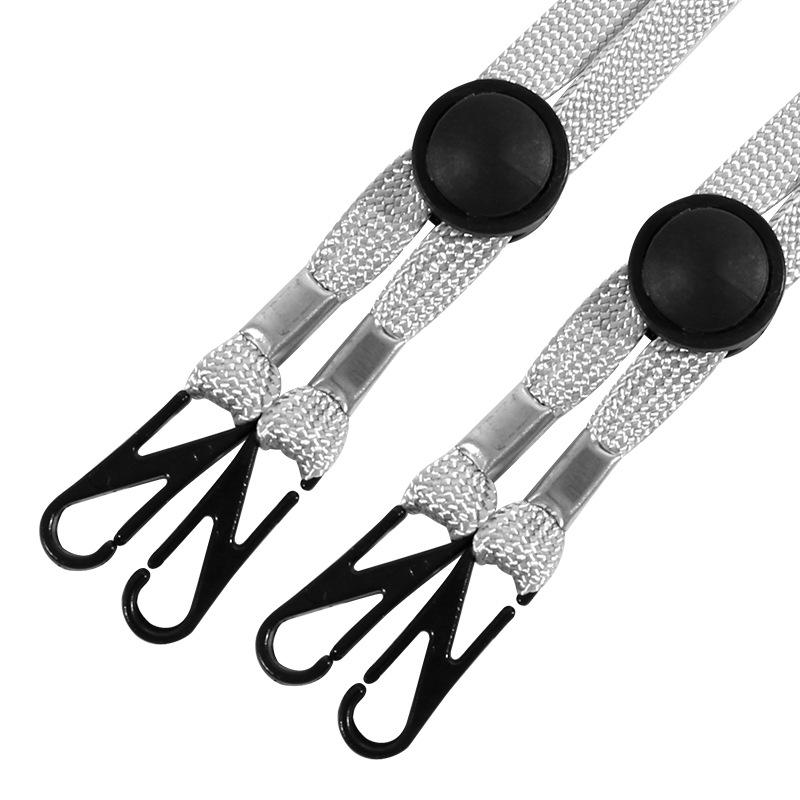 Adjustable Windproof Hat Cord with Mask Lanyard