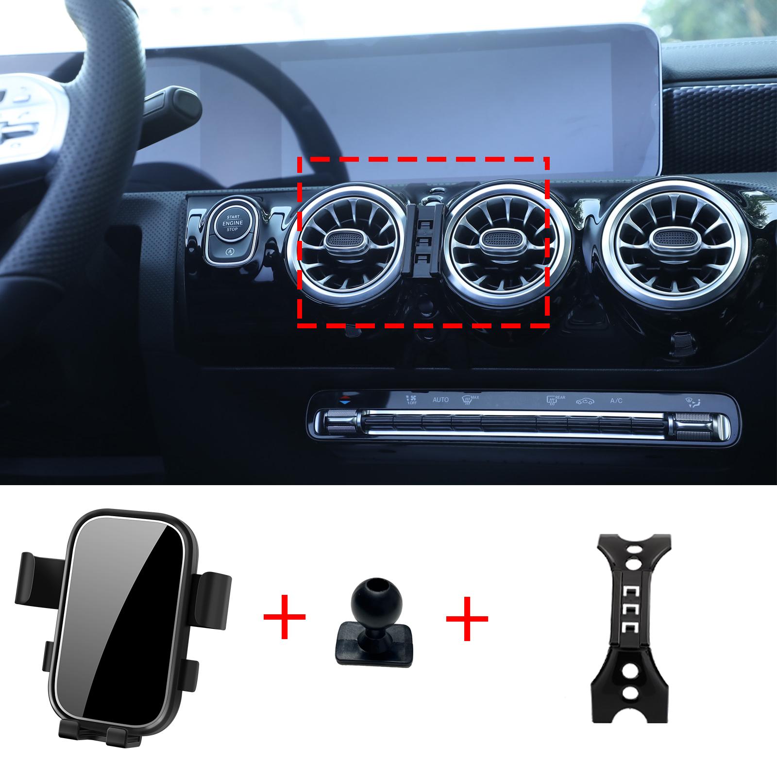 

Car Mobile Phone Holder for Mercedes Benz A Class CLA A200 A180 W177 2019~ 2025 GPS Bracket Navigation Stand Auto Accessories