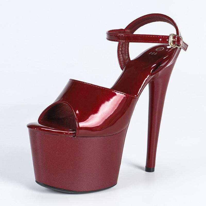 Liyke Model Catwalk Femei Sexy Sandale Fetiș Platformă Peep Toe Stripper Pole Dance Tocuri Extreme Nuntă Banchet Pantof