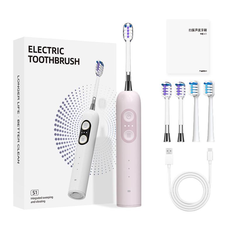 Cleaning Electric Toothbrush Upgraded To 50-degree Large-swing Arc Intelligent Servo Electrical Acoustic Wave Scanning and Vibration Integration