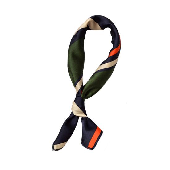 Scarf Stylish Elegant Stripe Pattern Fashion Neckerchief for Wedding