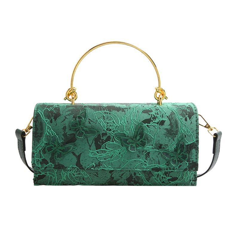 Women's Bag 2026 New Style Sen Series Sweet Fashionable Lace Butterfly Western-style Single-shoulder Chain Small Square Bags
