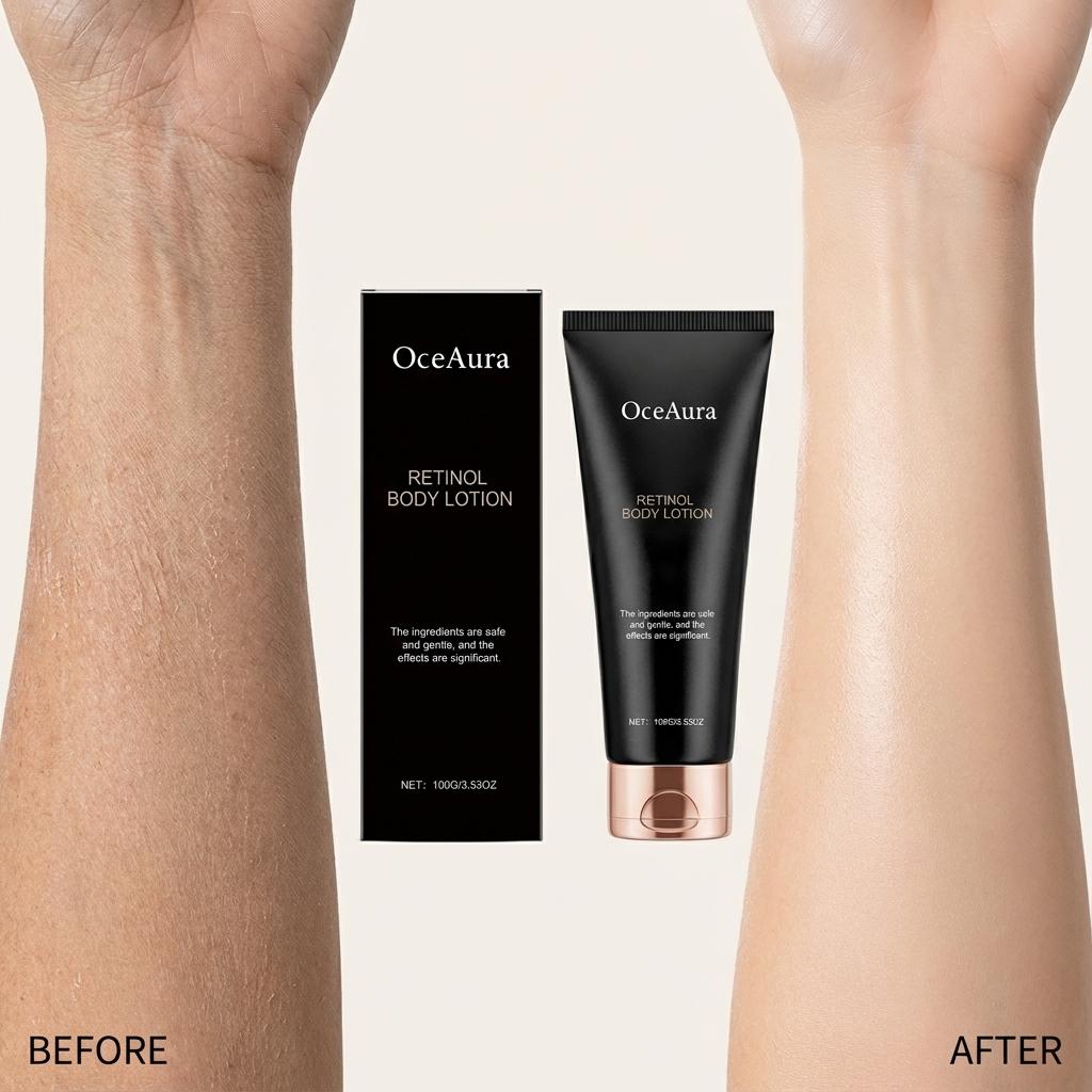 Retinol Body Lotion Firming Skin Brightening Dark Spots Repair Hydrating Moisturizer Full Body Cream 100ml