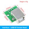 5/10 Stück USB-Stecker / Mini-Micro-USB auf DIP-Buchse Adapter 2,54 Stecker B Typ-C USB 2.0 3.0 Buchse Konverter