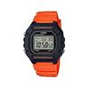 [Casio] STANDARD DIGITAL Casio Standard Digital W-218H-4B2 Watch Men's Women's Cheap Casio Cheap Price Black Black Orange [Parallel Import]