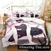 Anime Nyatasha Nyanners Bedding Set Boys Girls Twin Queen King Size Duvet Cover Pillowcase Bed boys Adult Home Textileextile