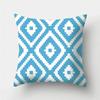 Blue Geometric Pattern Decorative Cushion Pillowcase Cushion Cover Throw Pillow Living Room Sofa Decorative Pillowcase
