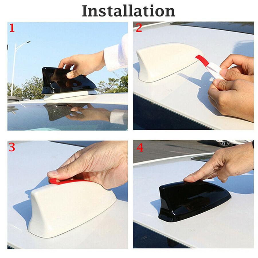 Gloss Black Shark Fin Antenna Decorative Cover Trim For Honda Civic 11th 2022-up