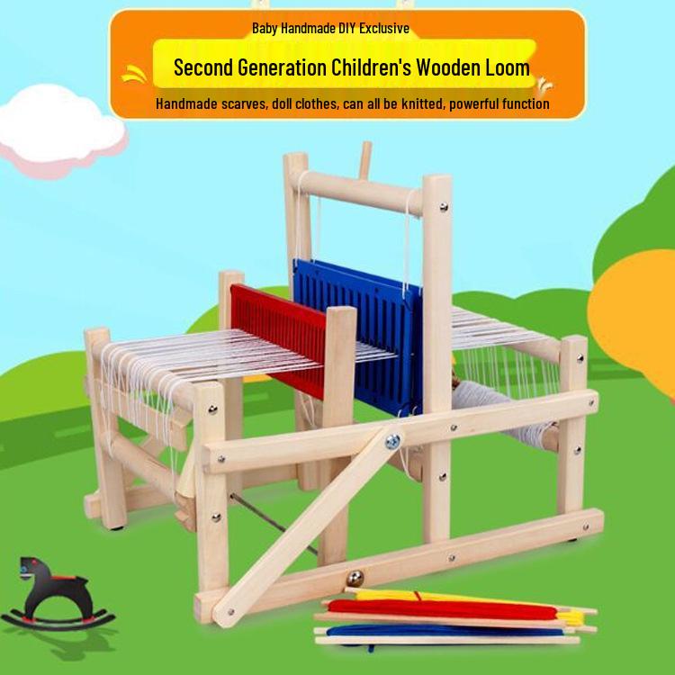 Handmade Children's 3D Weaving Toy Loom for Early Learning
