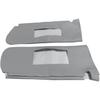 Car Sun Visor Cover Pair Fit for Chevy Tahoe Suburban Yukon 1995-1999, Microfiber Leather, Gray