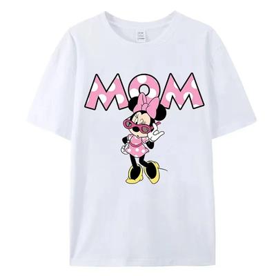 T-shirt imprimé Disney Mickey Minnie Mickey Mouse Dessin animé Été Hommes Femmes T-shirt Décontracté Manches Courtes Streetwear Hauts pour Couple
