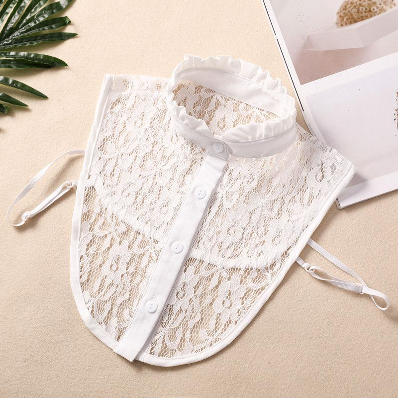 Поддельный воротник женский кружевной поддельный воротник универсальный сезонный свитер декоративный воротник черно-белый воротник-стойка воротник рубашки